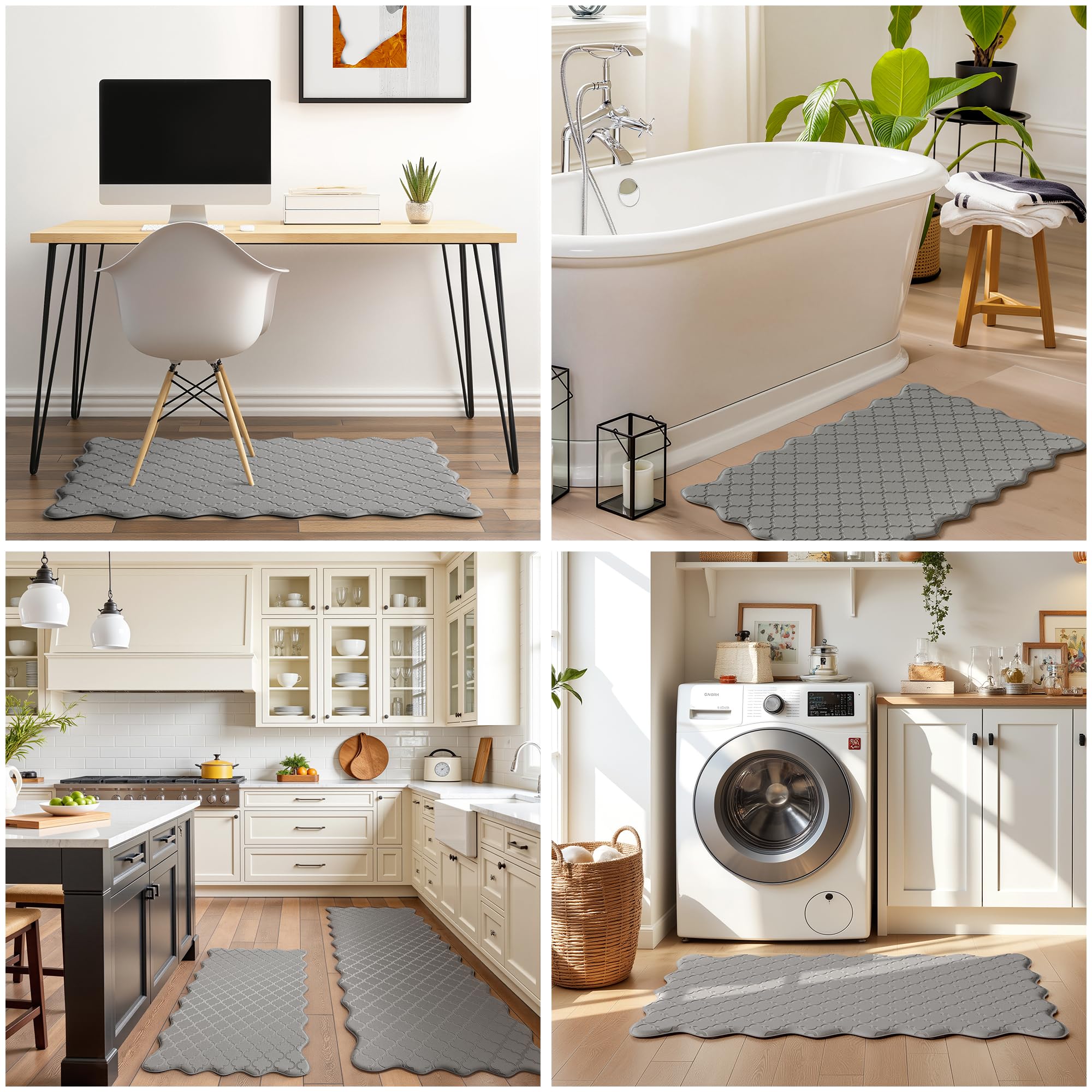 Arenarug indoor-outdoor mats handle spills at patios or kitchens.