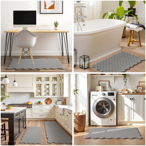 Arenarug indoor-outdoor mats handle spills at patios or kitchens.