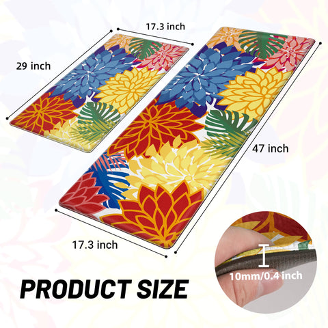 Arenarug 2pc set kitchen mats staged view for versatile room coverage.