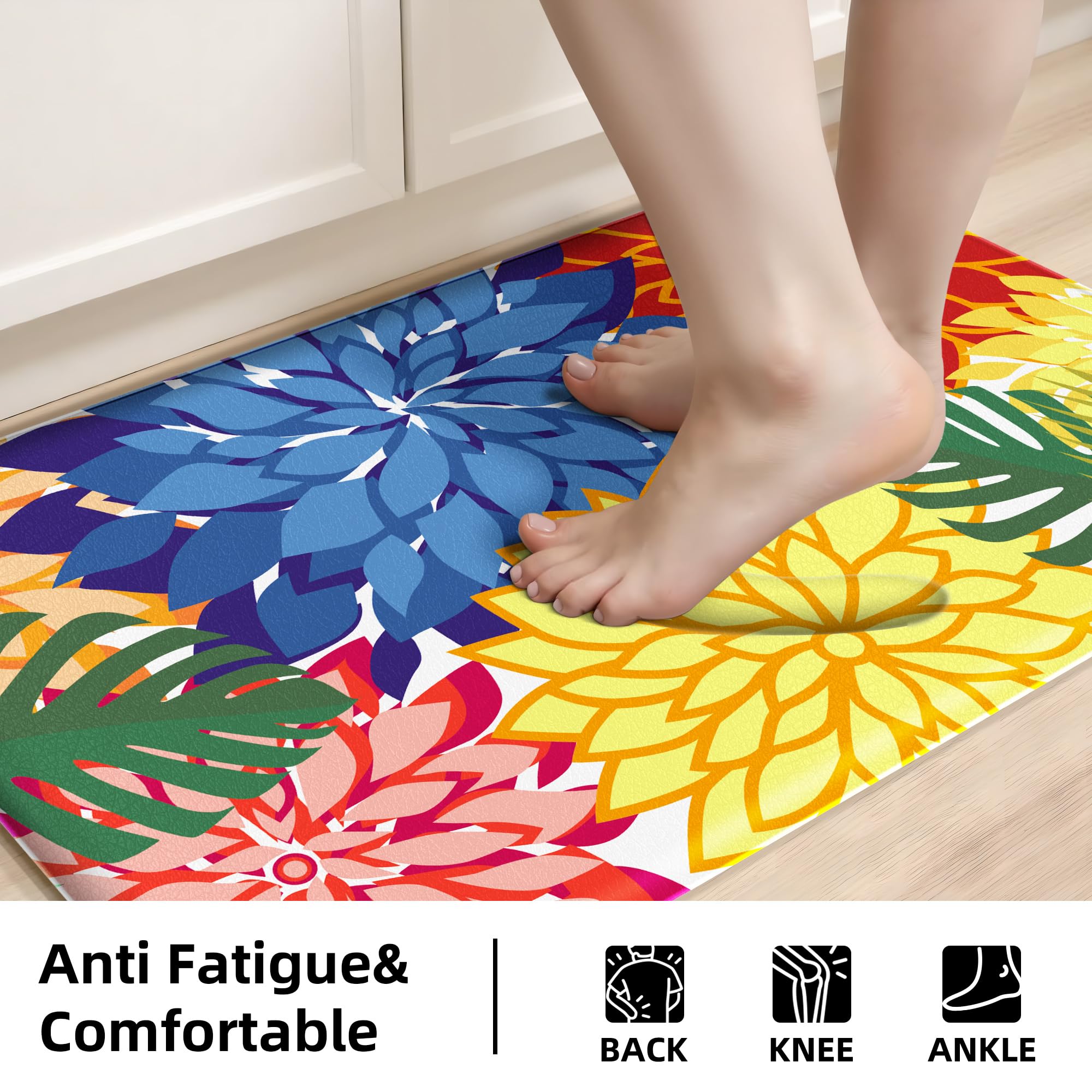 Arenarug waterproof cushion mats repel spills for easy kitchen cleaning.