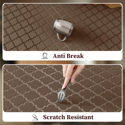 Arenarug waterproof surface wipes clean after spills with little effort.