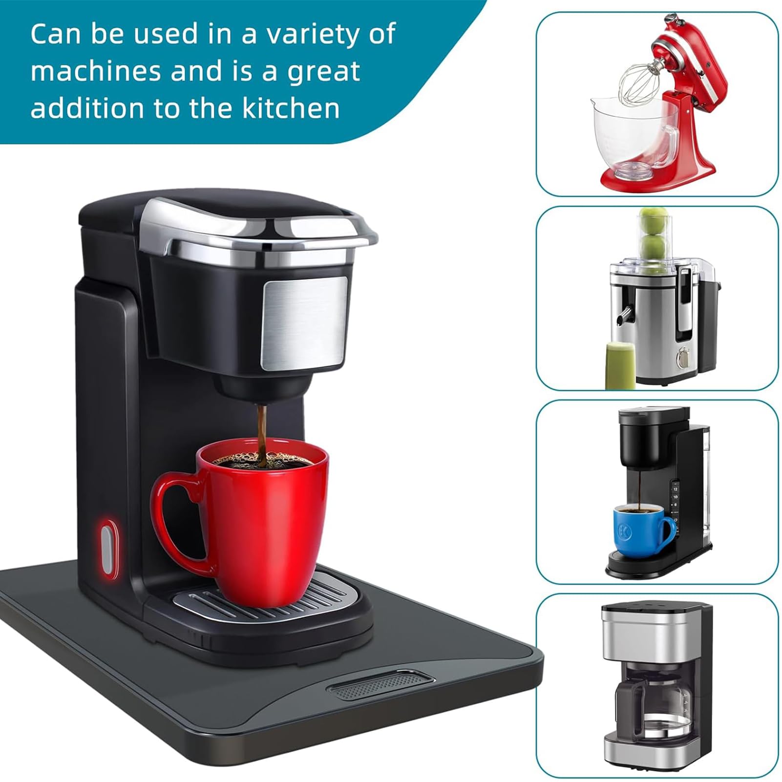 ARGOMAX multiuse tray supports coffee makers, air fryers and more