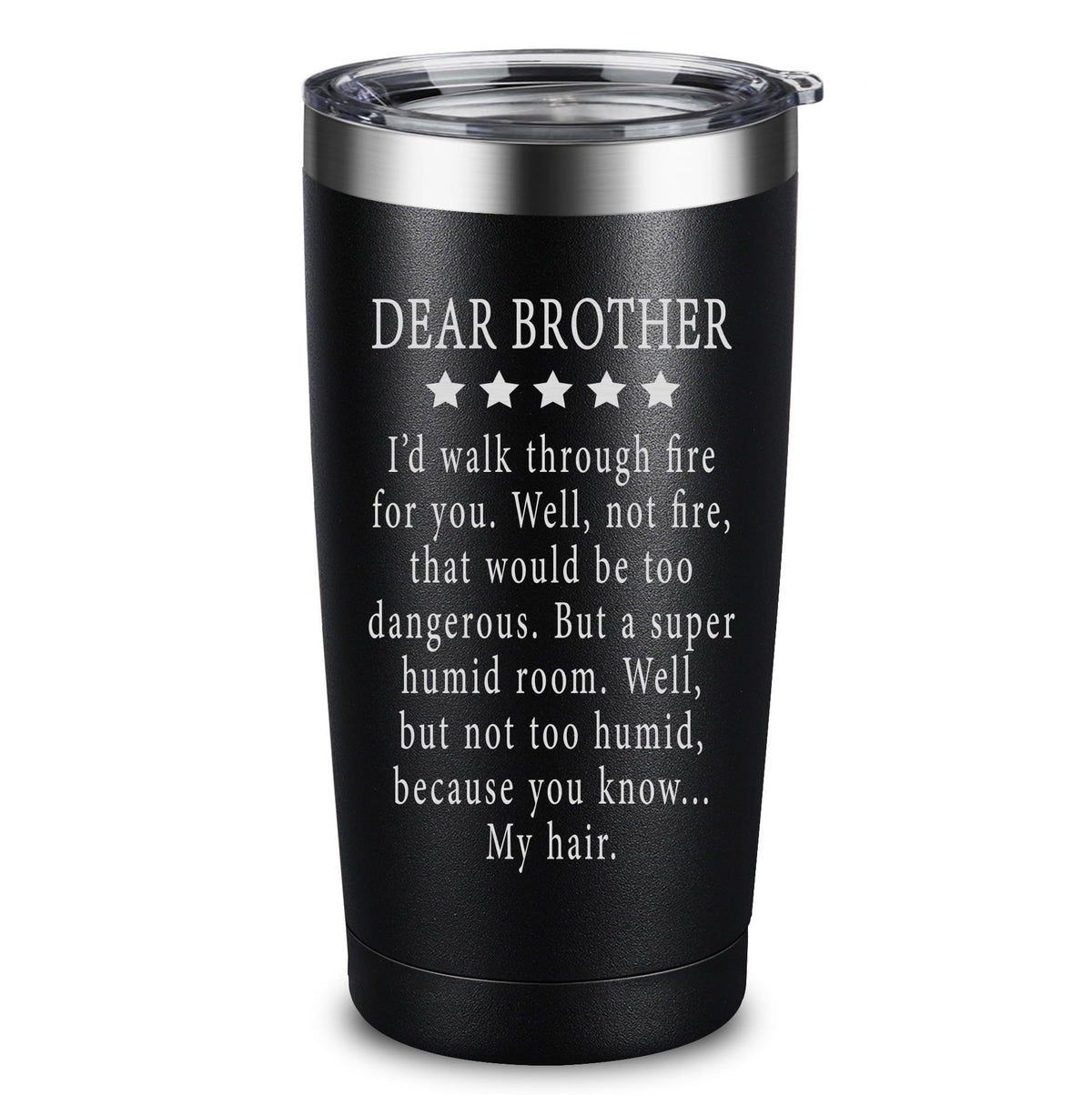 ARIABLE engraved tumbler design on a sleek black 20oz mug for gifting.