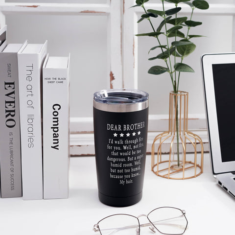 ARIABLE 20oz black tumbler perfect for hot or cold drinks during daily use.