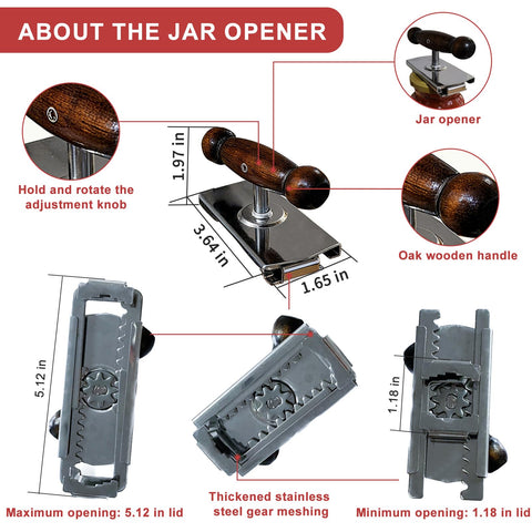 AriesMu ergonomic oak-handle opener provides a warm, non-slip grip for easy use.