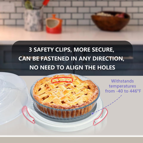 Arineng BPA-free pie carrier ensures safe use with baked goods