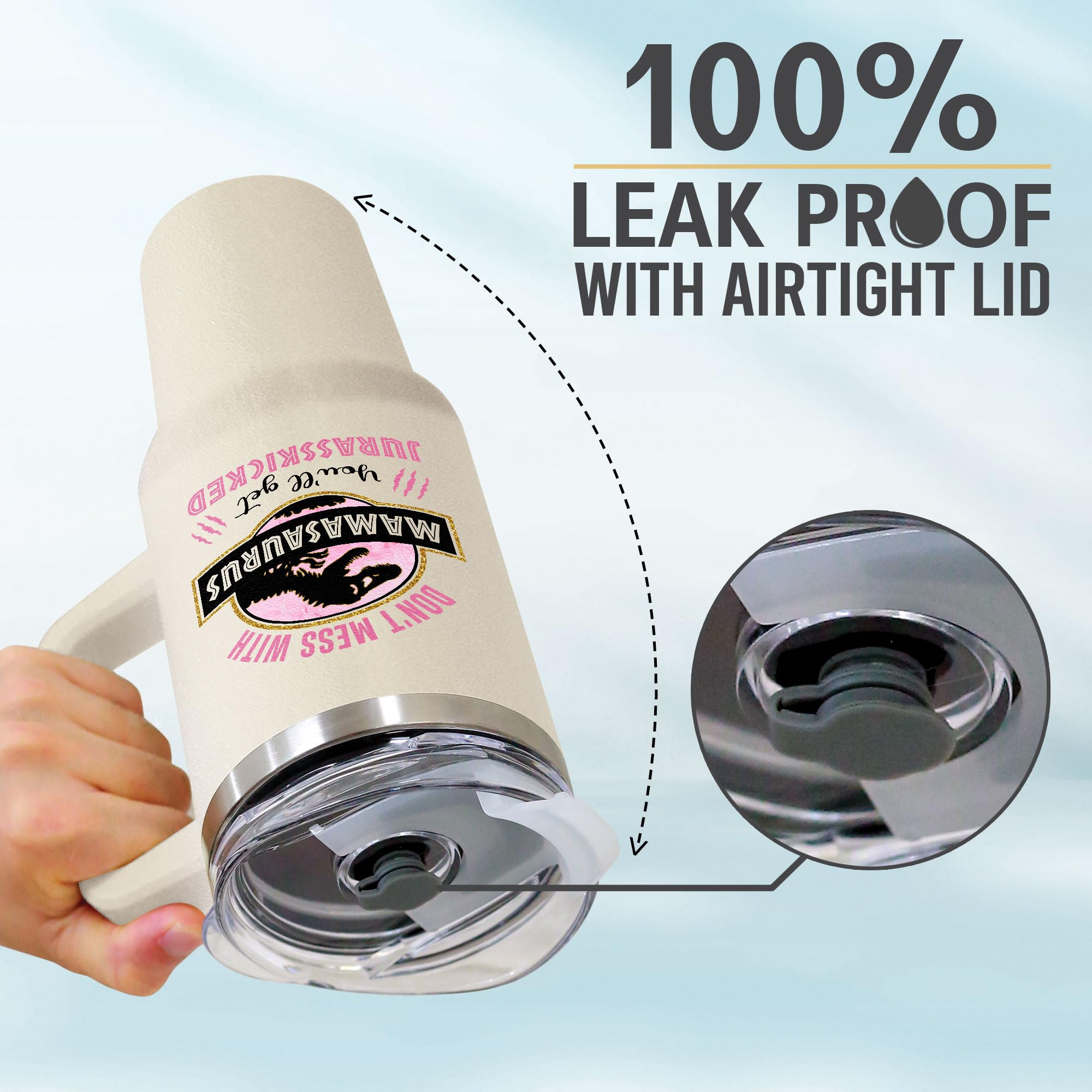 ARINIM stainless steel mom cup stays durable and rust-resistant for daily use.
