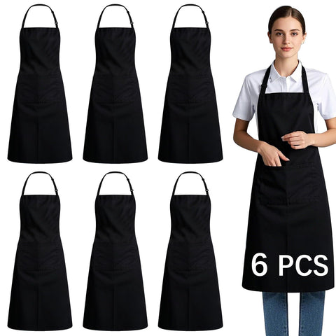ARKBAODAN bib apron front pockets for quick tool access while cooking.