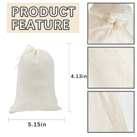 ARKBAODAN drawstring spice bag closeup showing sturdy closure and breathable fabric.