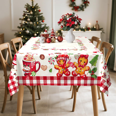 Arquiel 60x104 inch rectangle tablecloth fits medium to large dining tables