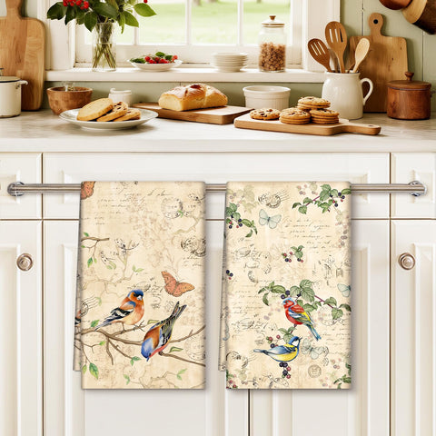 Arquiel kitchen towel displayed as decorative accent on a rack.