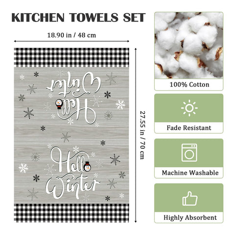 Arquiel machine-washable kitchen towels offer easy care and reuse.