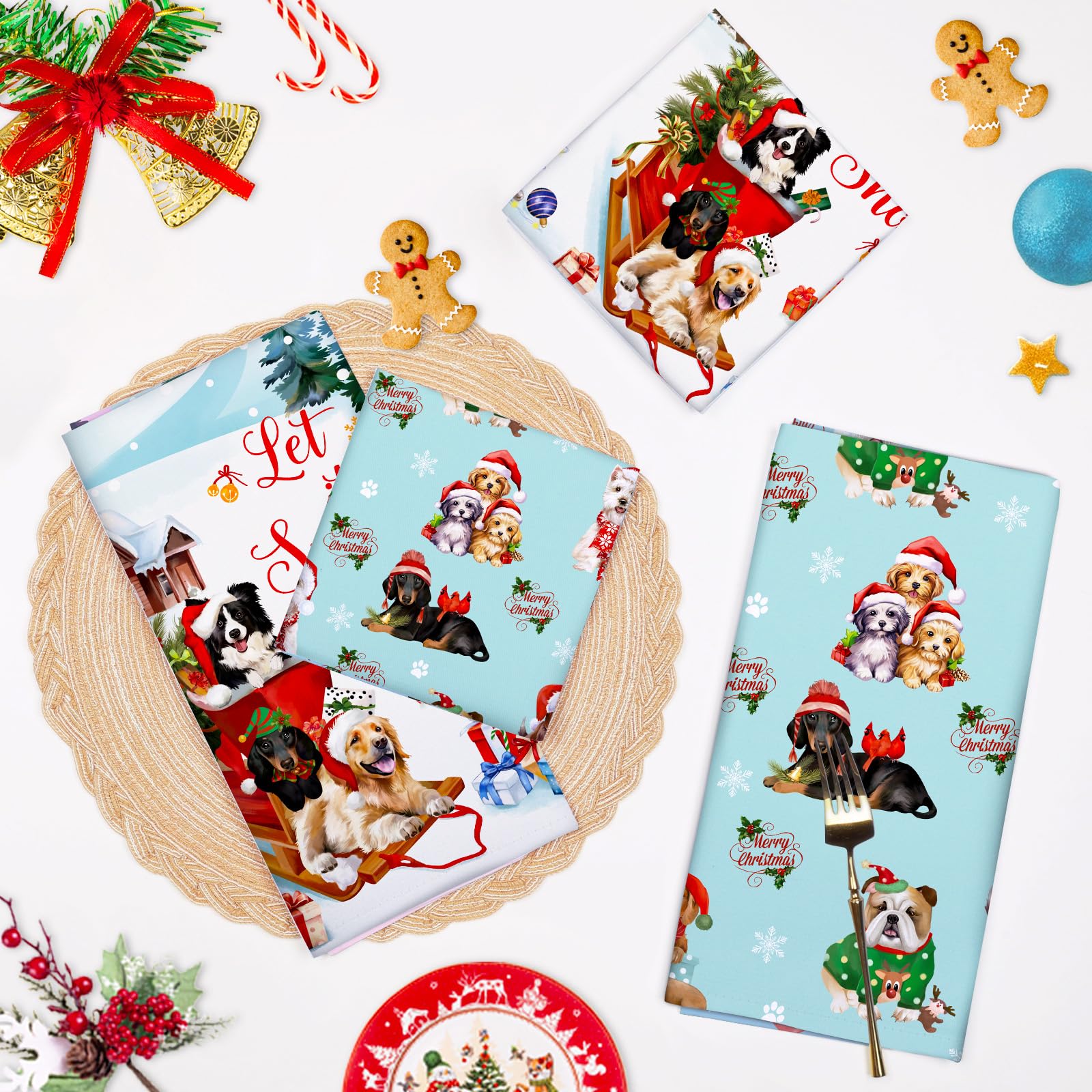 Arquiel multiuse tea towel for drying, cleaning, and decorative table settings.