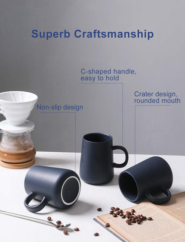 ARRADEN 16.5 oz ceramic mug pictured on a desk for office use.