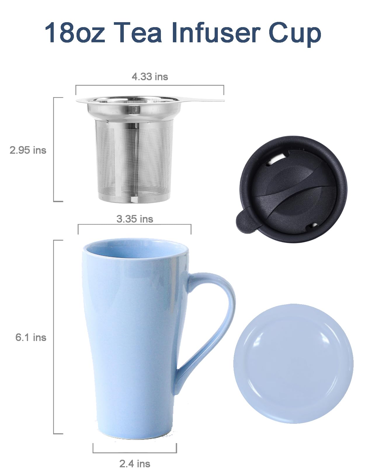 ARRADEN ergonomic handle mug designed for comfortable grip.