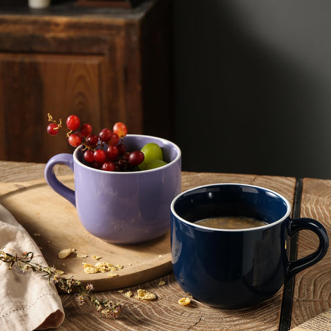 ARRADENS dishwasher-safe ceramic mug for easy cleaning after meals.