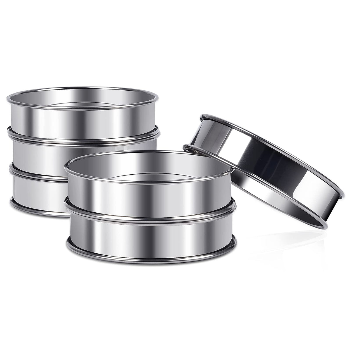 ARRITZ 4-inch English muffin rings create uniform muffins and crumpets.