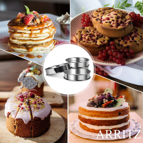 ARRITZ dishwasher-safe rings simplify cleanup after baking.