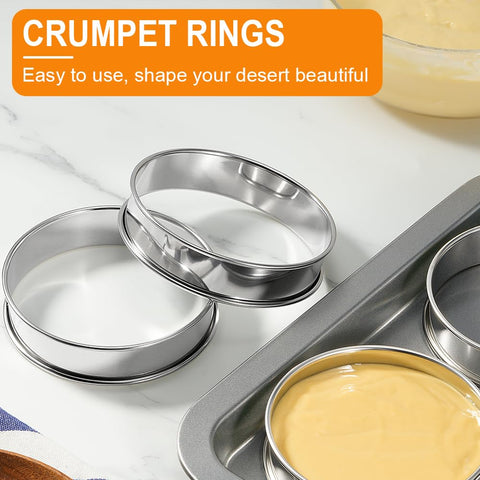 ARRITZ high-temperature muffin rings resist deformation for years of use.