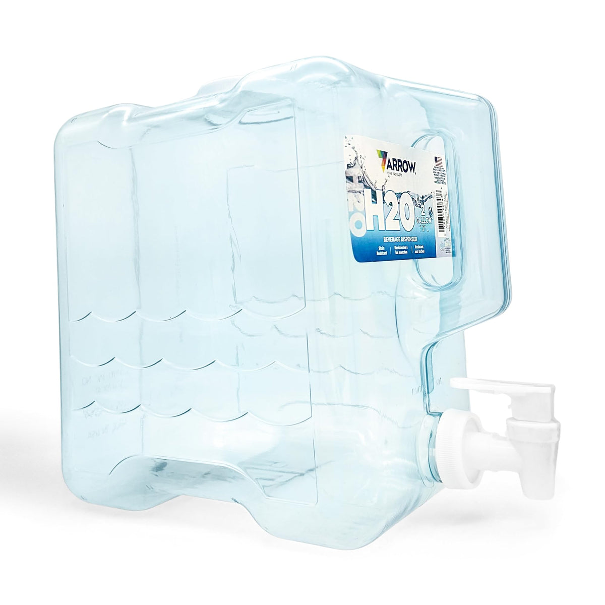 Arrow Home 2 Gallon Dispenser with spigot for easy, mess-free pouring in the fridge.