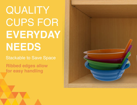 Arrow Home BPA-free bowls are dishwasher safe for easy cleanup.