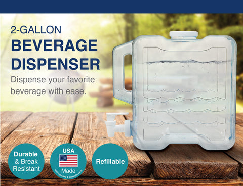 Arrow Home BPA-free plastic dispenser offers durable, reusable beverage storage.