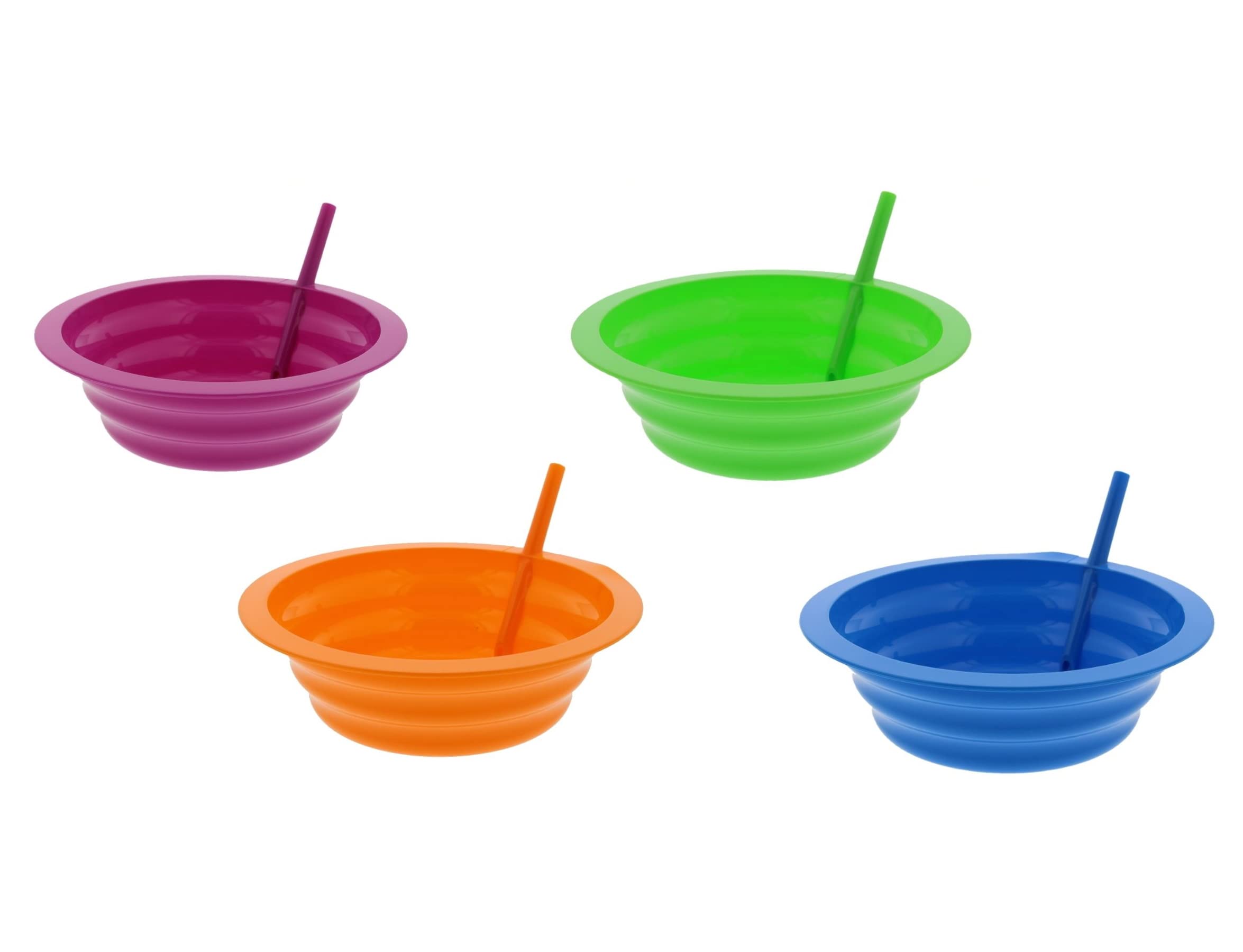 Arrow Home Sip-A-Bowl 22oz with straw helps kids drink mess-free.