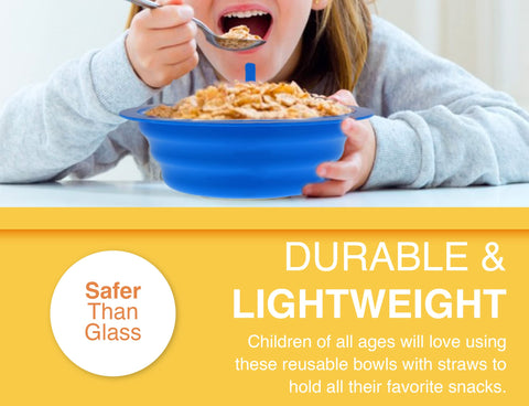 Arrow Home Sip-A-Bowl in assorted colors enhances cereal and snack time.