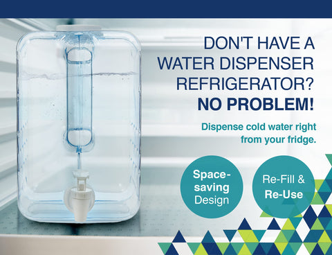 Arrow Home space-saving design fits refrigerator shelves for convenient dispensing.