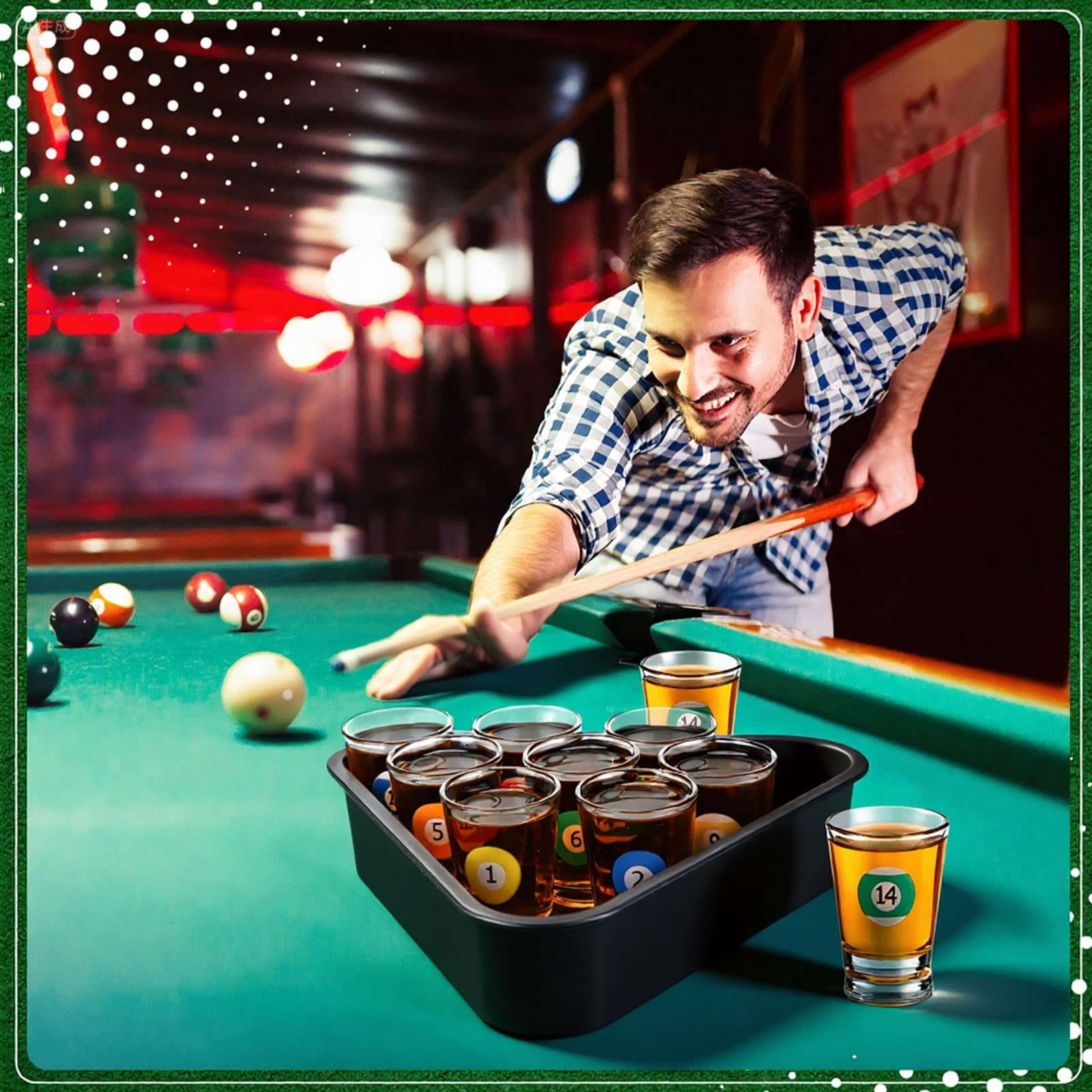 Arrowbash billiard ball glasses showcase vibrant colors for game nights