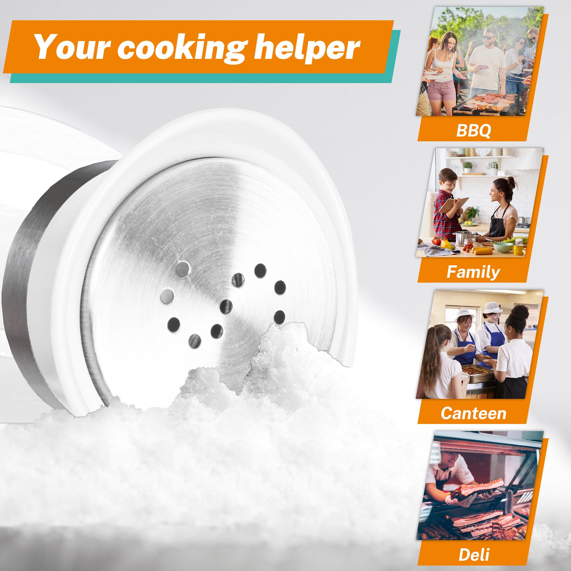 Arrozon compact four-ounce capacity reduces refills during meals.