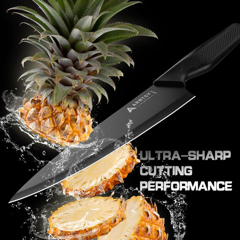 Arrtcy 8-inch slicing knife ideal for even meat and produce cuts