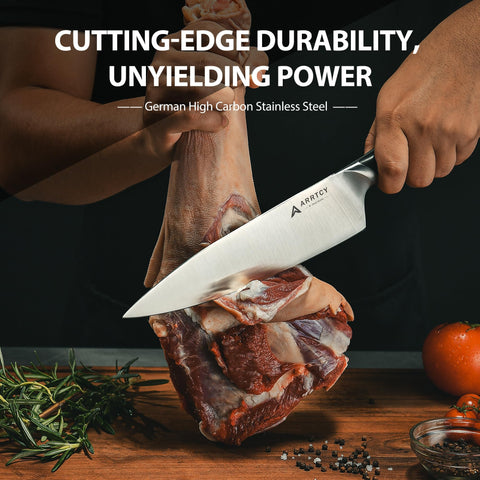 Arrtcy 7-inch santoku knife versatile for chopping and mincing