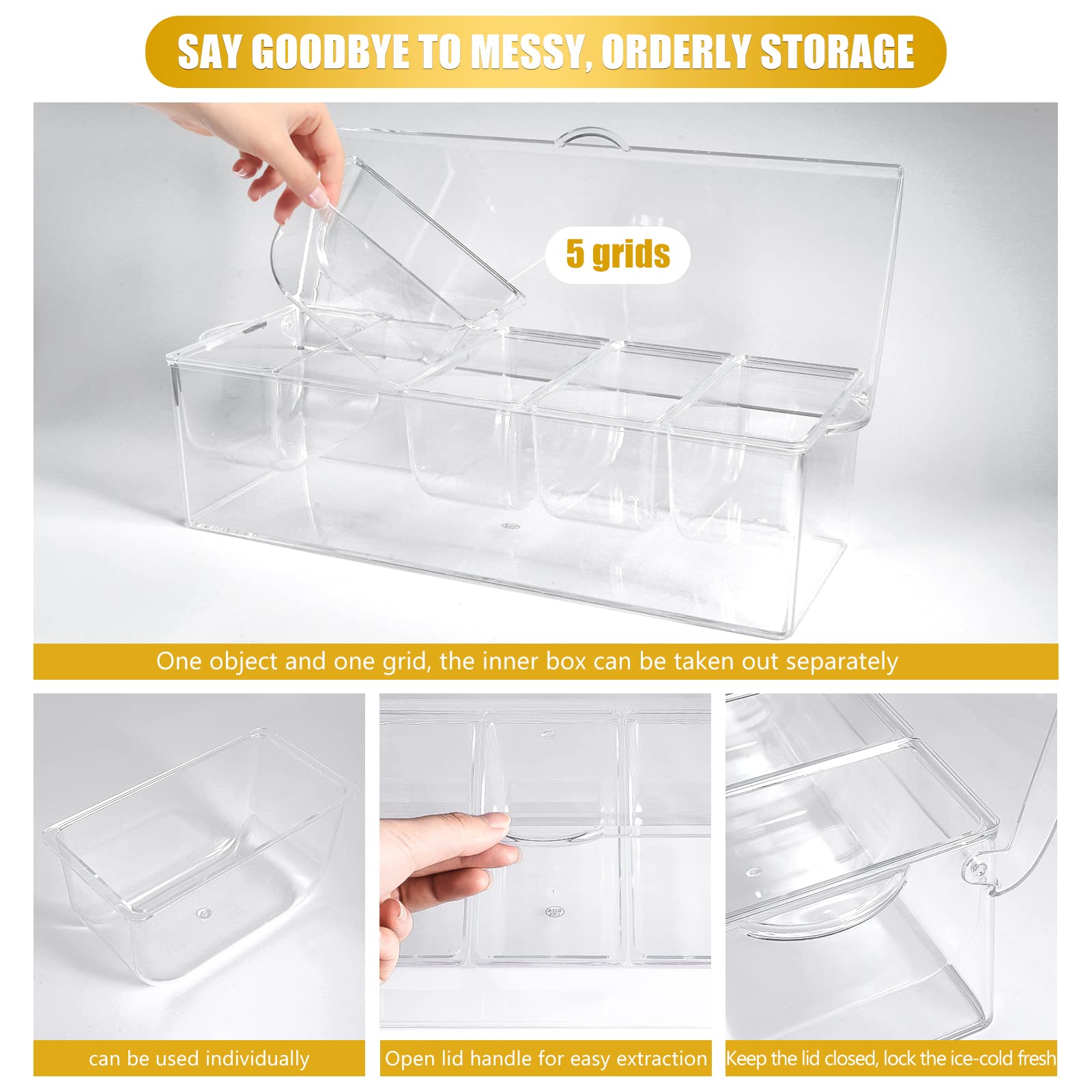 ARSTPEOE-bar-garnish-holder showcases fruits and herbs upright for quick grabbing