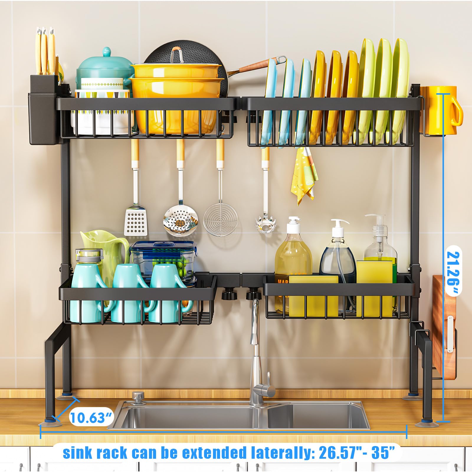 ARSTPEOE complete-accessories bundle includes racks, holders, and hooks for versatile drying