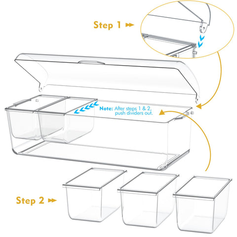 ARSTPEOE removable-compartment offers easy access and versatile serving options