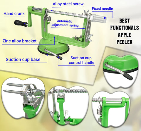 ARSUK Apple Peeler Adjustable Arm for customizable peeling depth