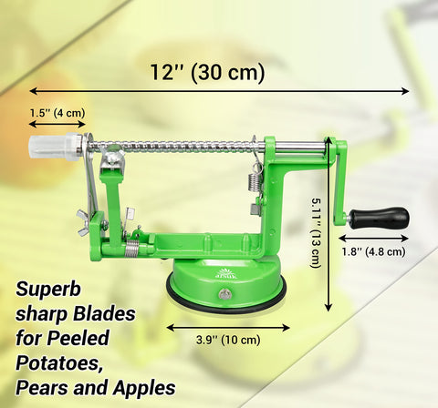ARSUK Apple Peeler Crank Action for easy manual peeling