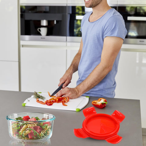 ARSUK colorful lids help organize meals and snacks