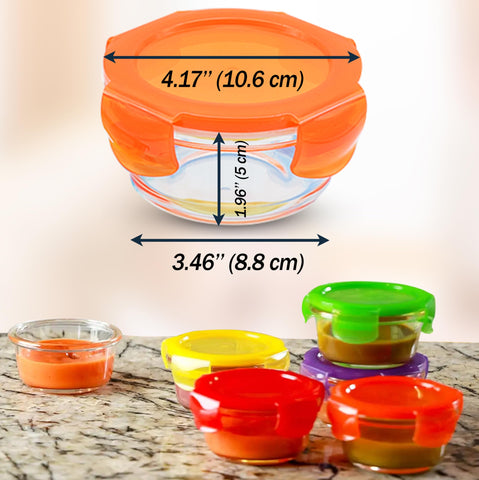 ARSUK freezer and microwave safe glass containers for reheating