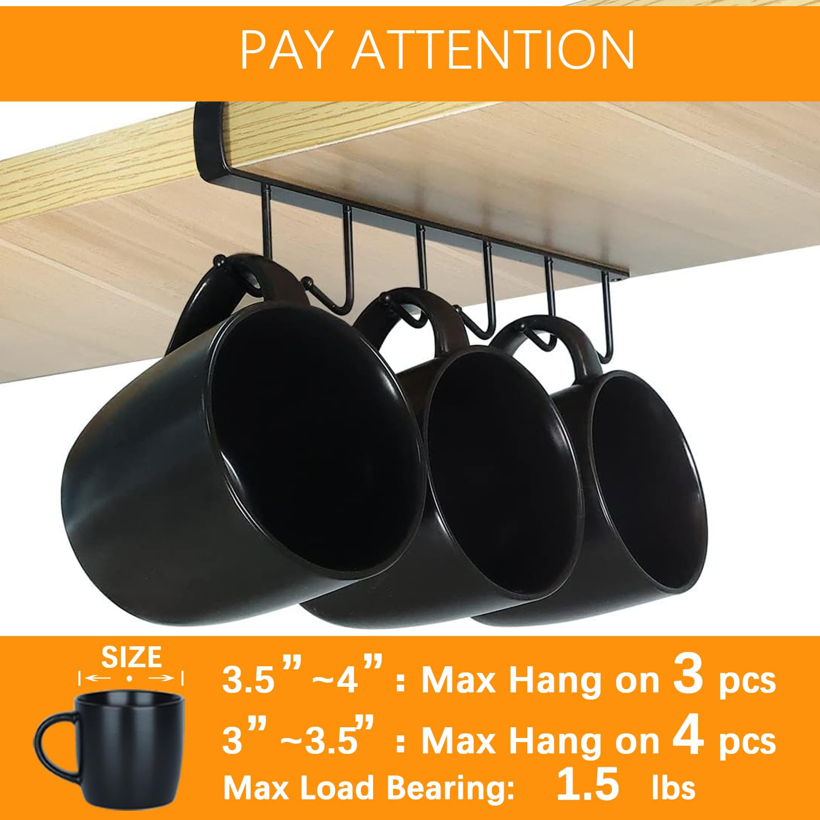 Art Secret under-cabinet rack for flat-bottom cabinets prevents lip interference.