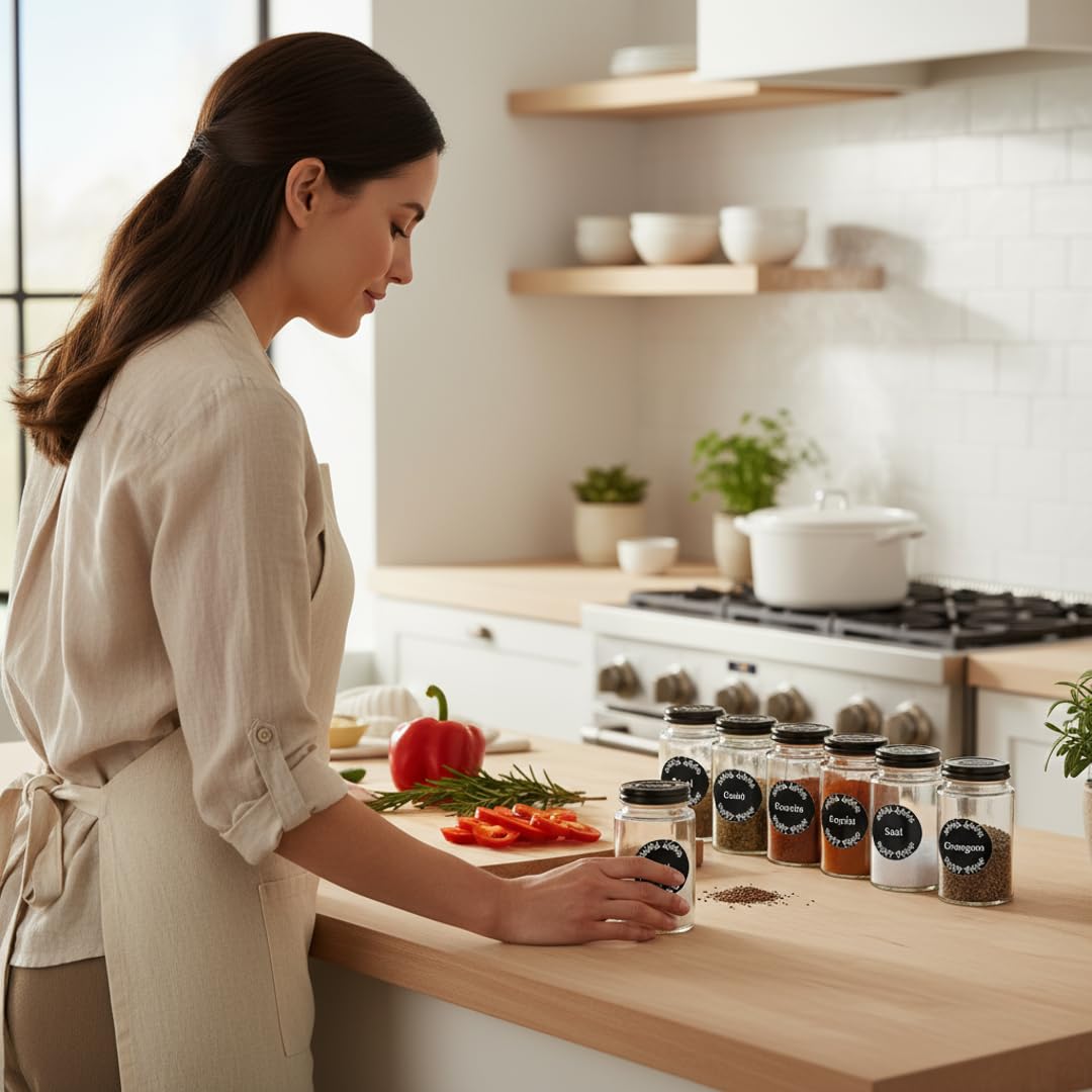 Art Secret spice label set makes a practical gift for chefs.