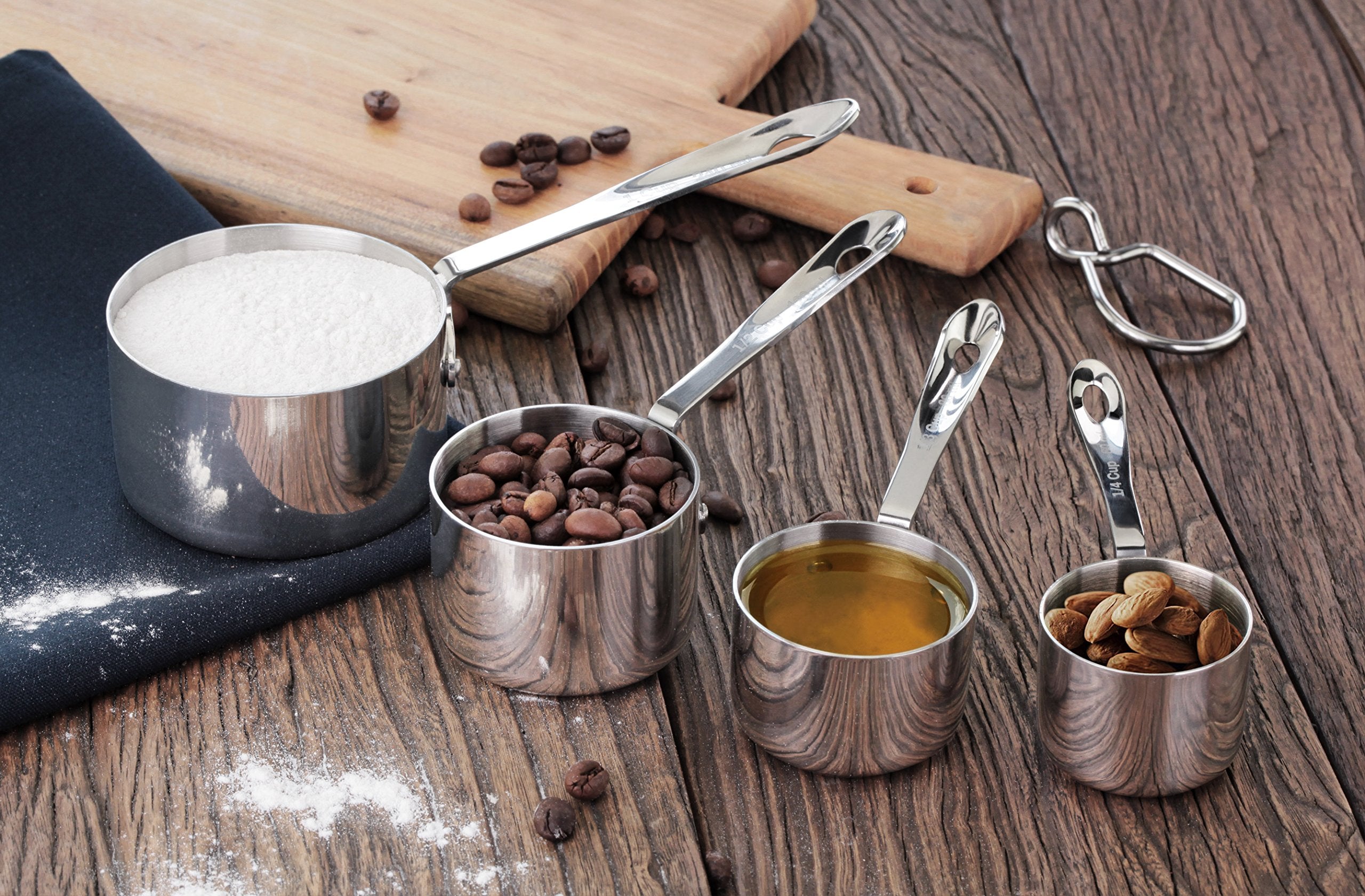 Artaste New Star 43143 cups with wall mount hook keep utensils organized.