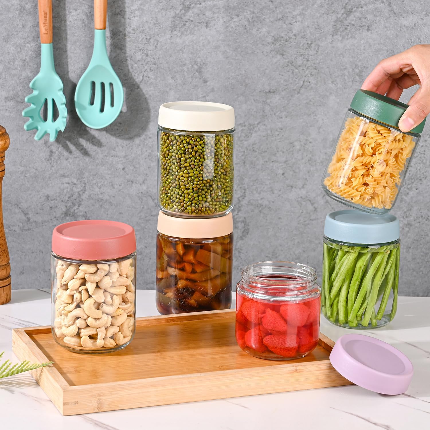 Artcochan textured-lid jar designed for easy grip when opening cold contents.