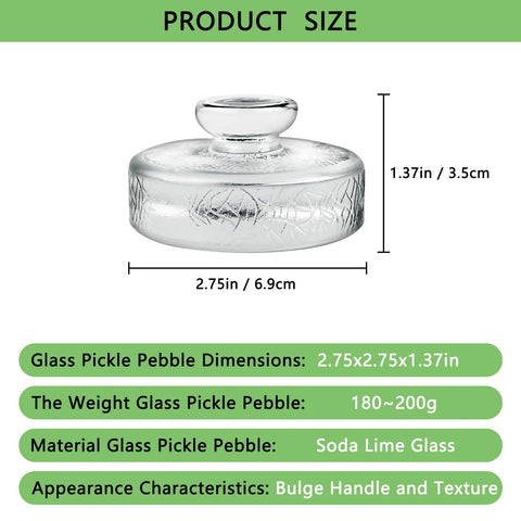 Artcome easy-grip handle design weight ensuring smooth placement and removal from jars