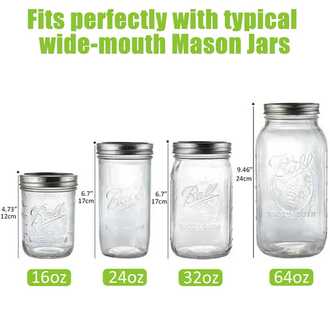Artcome mason jar clean brush aids easy sanitation between batches