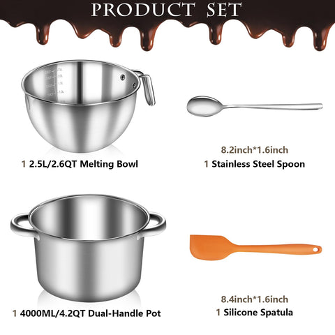 Artcome melting bowl with scale enabling precise melting measurements