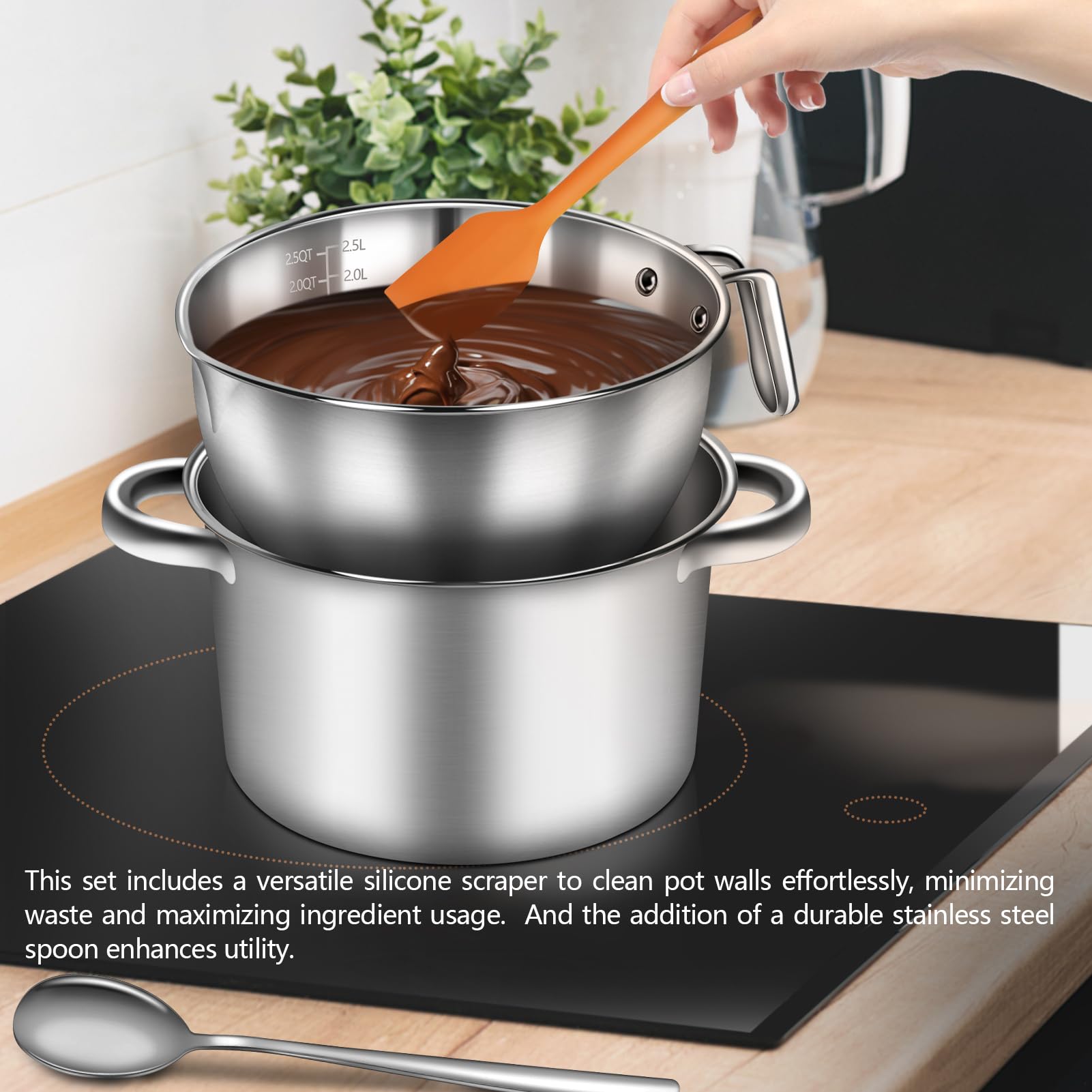Artcome melting set suitable for butter, chocolate, wax, and more
