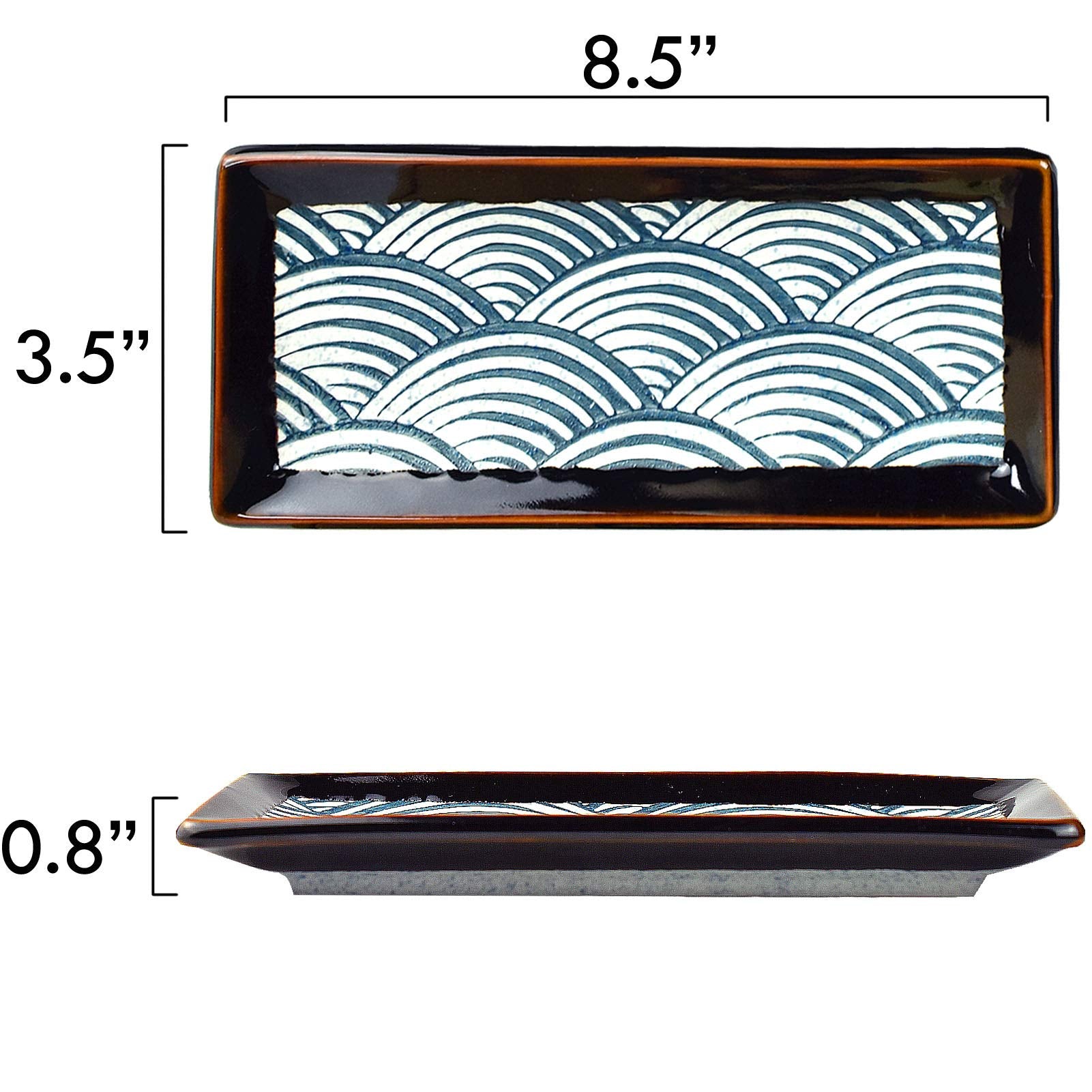 Artcome double sauce dishes ideal for dipping sauces and condiments.