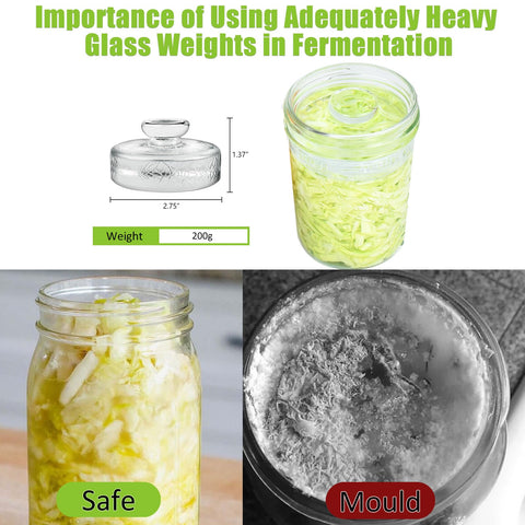 Artcome weights fit wide-mouth jars with proper size and compatibility.